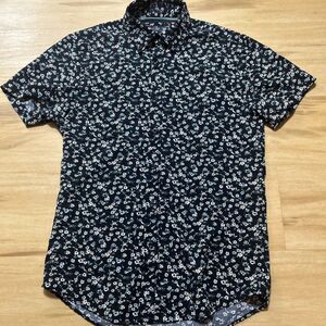 Cactus Man Ricky Singh Mens Floral Button Up Short Sleeve Small Shirt